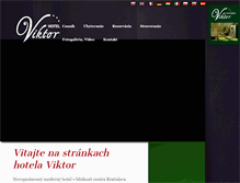 Tablet Screenshot of hotelviktor.sk